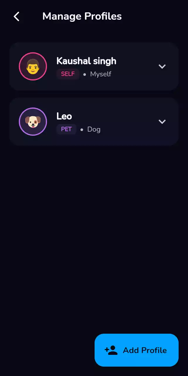 MedRemind App Screen 2