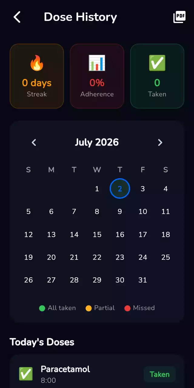 MedRemind App Screen 4