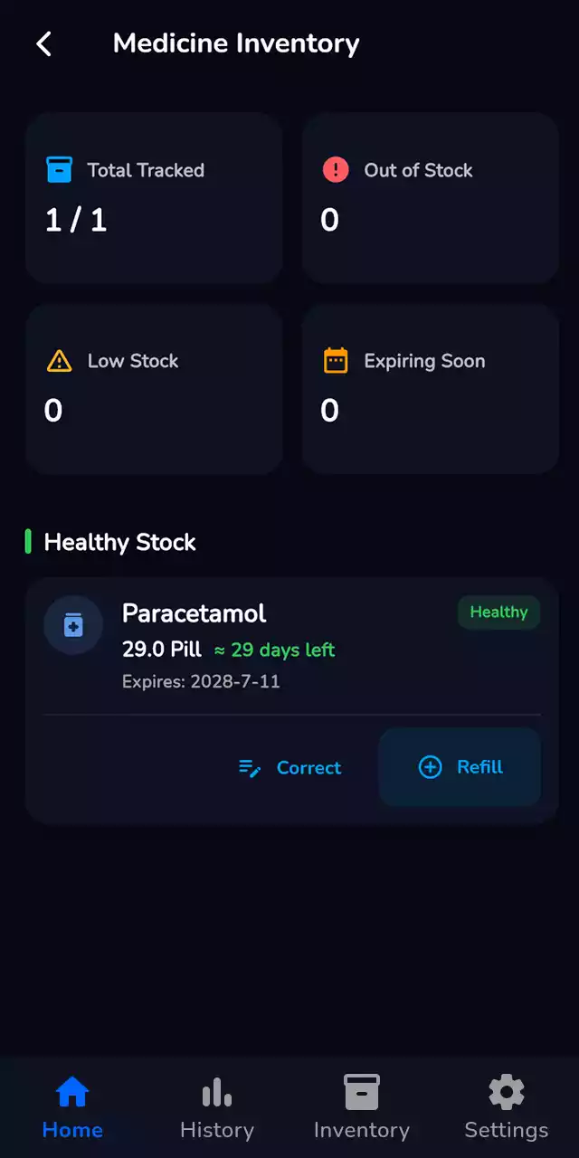 MedRemind App Screen 5